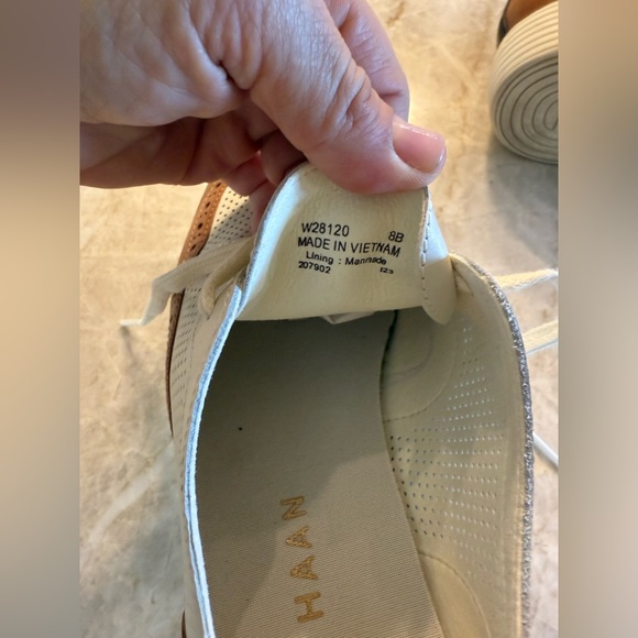 Cole Haan Women’s Original Grand Platform Wingtip Oxford - Pecan/Ivory - Picture 3 of 7